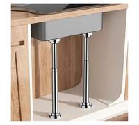 OIFAODAO l'eau soutient Les Jambes, Supports de lavabo sous Plan réglables, Pieds Support, Tige en Acier Inoxydable(2*Height 60 110 cm(23.6" 43.3"))