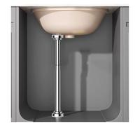 OIFAODAO l'eau soutient Les Jambes, Supports de lavabo sous Plan réglables, Pieds Support, Tige en Acier Inoxydable(Height 60 110 cm(23.6" 43.3"))