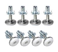 OIFAODAO, Pieds de nivellement, Pieds réglables 8 pièces, niveleur Meubles à Boulon M8 Robuste for canapé Bureau,Pieds réglables