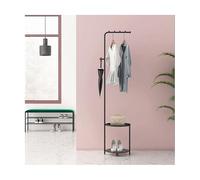 OIFAODAO, Porte-Manteau Simple, Support de Sol, Crochets, étagère for Chambre à Coucher, Maison, Salon, Plateau Sac Suspendu, et Moderne, Cintre for vêtements, Cadeau,Porte-Manteau(Black)