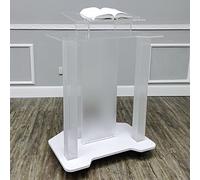 OIFAODAO, Pupitres Mobiles for églises, pupitre de Bureau Portable, Podium Transparent sur roulettes, for, Concert Discours scène,Plateforme Debout