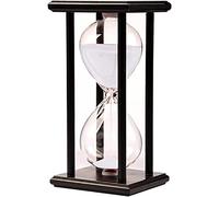 OIFAODAO Sablier, Décoration for Chambre d'enfant, Anniversaire, Table Basse, étagère à Livres, Jeu Scolaire, Cadre en Bois, 15/30/45/60 Minutes(Blue)