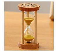 OIFAODAO Sablier, Sablier en Bois for Enfants, 3/5 Minutes, for se brosser Les Dents, Assistant de Gestion du Temps, Cadeau créatif(Blu,3 Minutes (Round))