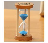 OIFAODAO Sablier, Sablier en Bois for Enfants, 3/5 Minutes, for se brosser Les Dents, Assistant de Gestion du Temps, Cadeau créatif(Blu,5 Minutes (Round))