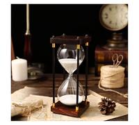 OIFAODAO, Sablier sablier minuteries Double Protection Enfant Assistant de Gestion du Temps, Cadeau créatif,Sablier(Wit,60 Minutes)