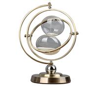 OIFAODAO, Sablier Vintage en métal Rotatif à 360°, Grand sablier Couleur Laiton, 15, 30, 60 Minutes, Jouet éducatif, créatif, Bureau, Maison,Sablier(Vertical White Sand,15 Minutes)