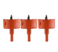 OIFAODAO Scies Cloches, Lot de 3 scies Cloches bimétalliques HSS 53 à 70 mm diamètre, adaptées aux Planches Bois, tôles Souples, cloisons sèches et au Plastique(Diameter 55mm)