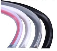 OIFAODAO Seuil de Salle de Bain, Bande de retenue d'eau, Bande Barrage d'évier for comptoir, seuil Douche Pliable, maintient l'eau à l'intérieur du, coude(Bianco,8m/314 inch)