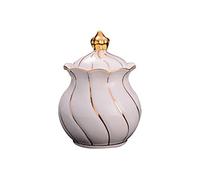 OIFAODAO, Sucrier Noble luxe ligne d'or café ménage Cube Pot à sucre en céramique de bonbons bols stockage peut ，Pot à épices