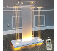 OIFAODAO, Support de Podium for pupitres Transparents, 39,4”Lx15,7”W x45,7”H, for entrée d'église, Salle Classe, Mariage,Plateforme Debout