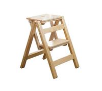 OIFAODAO Tabouret en Bois， Escabeau de Cuisine Pliable for Camping-Car, échelles Portables d'extérieur, Grenier, Chaise Pliante Multifonction/#4/38X4(#2)