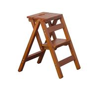 OIFAODAO Tabouret en Bois， Escabeau de Cuisine Pliable for Camping-Car, échelles Portables d'extérieur, Grenier, Chaise Pliante Multifonction/#4/38X4(#4)