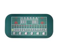 OIFAODAO Tapis de Poker, Tapis de Disposition Jeu Joueurs avec Sac Transport Dessus Table Poker en Mousse for Jeux, Casino, Blackjack(S)