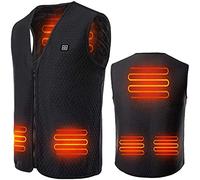 OIFAODAO, Veste chauffante d'extérieur, vêtements de randonnée, Chauffage électrique Intelligent USB, Gilet Chauffant Chaud d'hiver,Réchauffer Le Gilet(L)