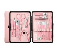 OIFAODAO Vêtements de Ongles， Ensemble de Coupe-Ongles for Hommes, kit manucure for la Maison, rénovation for Les Pieds, Ciseaux Pointus, Soins personnels(Pink)