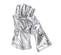 OIFJROIW Gants Isolants Résistants À Des Températures Élevées Jusqu'à 200 °C. Construction Entièrement En Feuille D'aluminium Résistant À Une Chaleur Rayonnante Pouvant Atteindre 1 000 °C. 34 Cm