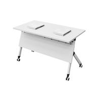 OIFJROIW Table conférence Pliante, Table séminaire rectangulaire, Bureau réunion, pour Bureaux, postes Travail et salles Formation(120 * 50)