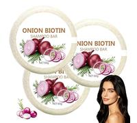 Oignon Shampooing Savon,Nourrissants Purifiants Oignon Biotine Shampooings Savon,Organic Formula for Hair Growth, Anti Hair Loss - Natural Hair Care for Women & Men (3PCS)