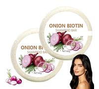 Oignon Shampooing Savon,Nourrissants Purifiants Oignon Biotine Shampooings Savon,Organic Formula for Hair Growth, Anti Hair Loss - Natural Hair Care for Women & Men (2PCS)