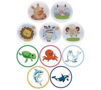OIGWBPH Autocollants Apprentissage de Propreté,12 Style Changement de Couleur,Pipi Dessin Animé Mignon,Cible de Toilette pour Garçons Filles Tout-Petits,réutilisables,Pot Enfant,Toilette Enfant