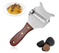 OIGWBPH Professionel Truffle Slicer,Profi Truffle Grater,Coupe Truffe,Trancheur de Truffes,Coupe-Fromage,Réglable avec Poignée en Bois pour Légumes,Ail,Champignons,Râpes,Rape (Réglable)