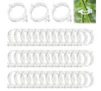 OIHCAZ Lot de 100 clips de support réutilisables pour plantes grimpantes, cages de treillis pour tomates, fleurs, légumes