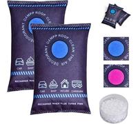 oihgerg Dehumidification Bag Desiccant, Window Color Changing Desiccant, Reusable Moisture Absorber Pack, for Closet, Car, Basement, RV, and Storage (2PCS)