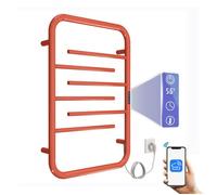 OihPaw Sèche-serviettes électrique mural 6 barres 3 bras pivotants 80W 750*500mm Sèche-serviettes électrique Wifi Avec minuterie