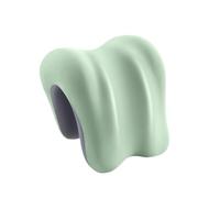 OIIBWQ Coussin de Nuque, Support de Nuque pour Chaise de Bureau, Pause Déjeuner, Lavable, Antidérapant, Bureau, Oreiller de Sommeil, Oreiller de, Mous, Vert