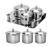 OIIBWQ Lot de 3 Plats de Mise En Forme Des Ongles, Support de Poudre à Ongles, Plat de Mise En Forme de Poudre Liquide Acrylique pour Le Soin Des Ongles.