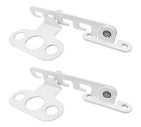 Oiieco Lot De 2 Arrêts De Fenêtre En Métal Blanc, Butée Anti-Claque Avec 4 Vis, Régulateur Pour Fenêtres Oscillantes Et Portes