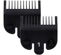 OIIKI Lot de 2 protections de coupe de cheveux, peignes de 3 mm pour tondeuse à cheveux - Noir