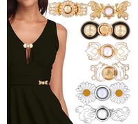 OIIKI Lot de 7 boucles de taille r glables pour pantalon, boutons de serrage pour jean, pingles pour femme, couture, ceinture, pantalon