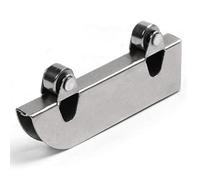 Oikabio 10 pièces en acier inoxydable double volant d'inertie mot fente rail vitre en verre quincaillerie accessoires