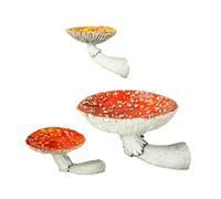 Oikabio 3 pièces Étagère suspendue à champignons Étagère murale flottante étagères décoratives suspendues pour chambre à coucher, salon, salle de bain et plus