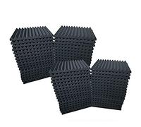 Oikabio 48 pièces 12 fentes anti-feu anti-bruit coton absorbant le son en coton absorbant le son