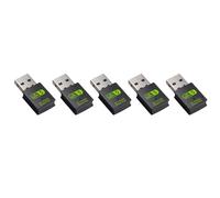 Oikabio 5X Adaptateur USB WiFi Bluetooth, Récepteur Externe de Réseau sans Double Bande 600 Mbps, Dongle WiFi pour PC/Ordinateur Portable/Bureau