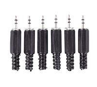 Oikabio 6 connecteurs jack stéréo 2,5 mm pour casque à souder DIY