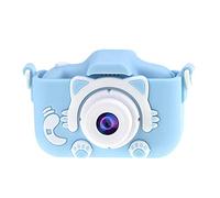 Oikabio Appareil photo numérique HD antichoc de 5,1 cm pour enfants avec carte mémoire de 32 Go (bleu)