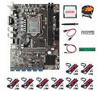 Oikabio B250C Miner Kit Carte Mère Ensemble D'Accessoires G3930 CPU 8XVER009S Riser 4G DDR4 Ventilateur Câble Interrupteur Câble Déflecteur Graisse Thermique