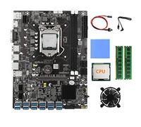 Oikabio B75 Carte Mère CPU 2X4G DDR3 Ventilateur Thermique Pad Interrupteur Câble Câble DDR3 MSATA