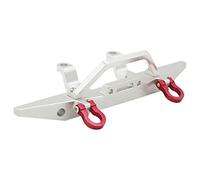 Oikabio Barre de pare-chocs avant en métal pour MN D90 D91 D96 MN90 MN99S 1/12 RC Upgrade Pièces Accessoires Argenté