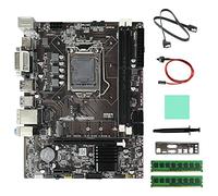 Oikabio Carte MèRe B85+2XDDR3 4GB 1600Mhz RAM+Câble SATA+Câble Switch+Baffle+Graisse Thermique LGA1150 DDR3 M.2 NVME VGA