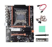 Oikabio Carte MèRe X99T + Câble SATA + Câble de Commutation avec LumièRe + DéFlecteur + Graisse Thermique + Coussin Thermique LGA2011-V3 M.2 NVME NGFF DDR4