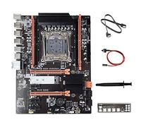 Oikabio Carte MèRe X99T + Câble SATA + Câble de Commutation + Graisse Thermique + DéFlecteur LGA2011-V3 M.2 NVME NGFF Support DDR4 4X16G pour CPU V3