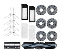 Oikabio Convient pour Sweeper T10 Turbo - Couvercle de brosse principale - Bord blanc - Chiffon de toilette résistant