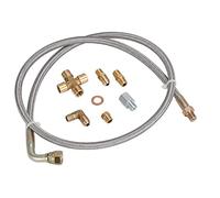 Oikabio Ligne 'Alimentation en Turbo Universelle Ligne de Retour ' Kit de Ligne de Vidange ' 1/8 NPT 4AN T3 T4 T3/T4 T04E T70 T66 T67 GT35 GT45