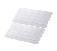 Oikabio Lot de 10 bandes antidérapantes Profils de douche de sécurité Autocollant baignoire Autocollant antidérapant Étape Ruban adhésif antidérapant 7,87