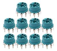Oikabio Lot de 10 tubes à vide en plastique 7 broches pour B&W 6J1 6Z4 6X4 12AE6 6AT6 6BK6 12AV6 6AQ6 6J5 Hifi Audio AMP Bleu