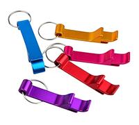 Oikabio Lot de 100 bouteilles en métal de 8 couleurs - Porte-clé - Porte-clé - Sac en vrac